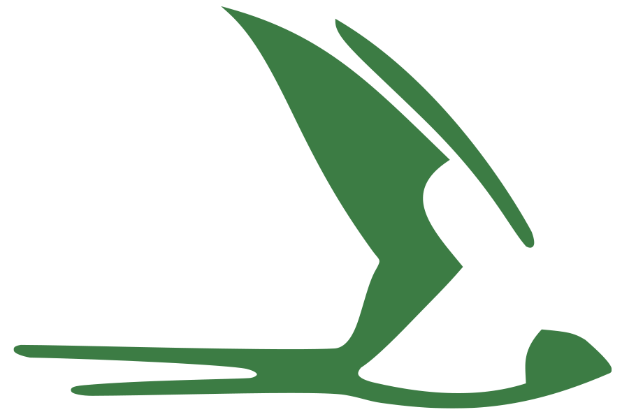 Schwalbe im Flug, stilisiertes Stadtlogo von Bad Schwalbach